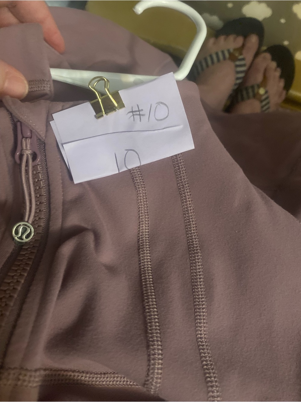 lululemon athletica mauve zip-up jacket